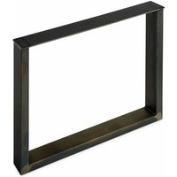 So-tech - 2er Pack - Tischgestell tab Stahl Used Look Profil 80 x 40 mm (Höhe: 720 mm / Tiefe: 800 mm) von SO-TECH