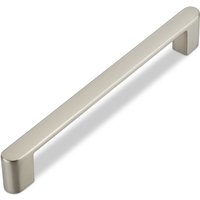 50er Pack - Junker Design Möbelgriff SW61 ba 160 mm Edelstahloptik glänzend gebürstet Schrankgriff Länge 171 mm von SO-TECH