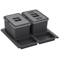 So-tech - Abfallsammler Metropolis 12+12L mit Deckel Abfallsystem für Auszug Korpusbreite 60 cm von SO-TECH