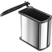 Abfallsammler Uno 18 l Edelstahl / schwarz Hailo 3418101 Abfallsammler Uno 18 l Edelstahl / schwarz Hailo 3418101 von Hailo
