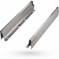 Tandembox Schubkastenzargen + Abdeckkappen Edelstahl gebürstet 358M5005IA - Blum von BLUM