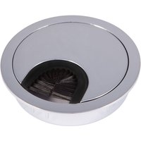Kabeldurchlass Metall ø 60 mm Chrom poliert mit Bürstendichtung von SO-TECH
