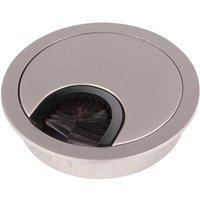 Kabeldurchlass Metall ø 80 mm Edelstahloptik matt mit Bürstendichtung Kabeldurchlass Metall ø 80 mm Edelstahloptik matt mit Bürstendichtung von SO-TECH