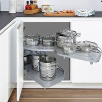 So-tech - Kesseböhmer LeMans ii Eckschrank-Beschlag rechts 450 mm, silbergrau/ grau So-tech - Kesseböhmer LeMans ii Eckschrank-Beschlag rechts 450 mm, silbergrau/ grau von SO-TECH