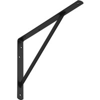 So-tech - Regalkonsole (400 x 275 x 30 mm, schwarz, pulverbeschichtet) Schwerlast-Konsole mit Querstrebe zur Stabilisierung von SO-TECH