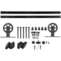 So-tech - Schiebetüren Set CHAMBER-2 2tlg. 2 m (von oben anschraubbar) schwarz von SO-TECH