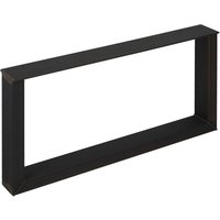 Tischgestell tab Stahl Used Look Profil 80 x 40 mm (Höhe: 400 mm / Tiefe: 800 mm) von SO-TECH