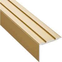 So-tech - Treppenprofil 1000 x 25 x 18 mm messing eloxiert selbstklebend, 4 Stück von SO-TECH