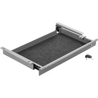 Cavo Schreibtisch Unterbauschublade abschließbar Breite: 500 mm grau von SO-TECH