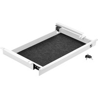 Cavo Schreibtisch Unterbauschublade abschließbar Breite: 500 mm weiß von SO-TECH