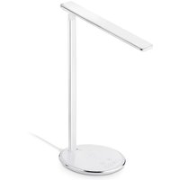 Led Tischleuchte Leseleuchte usb (Aluminiumlegierung, weiß, 5W, 2800K-5600K, dimmbar, neigbar, ohne Netzteil) Schreibtischleuchte Lampe mit von SO-TECH