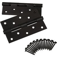 So-tech - sotech Türscharnier Edelstahl Schwarz SS304 127x76x2.5 mm (2 Paar) von SO-TECH