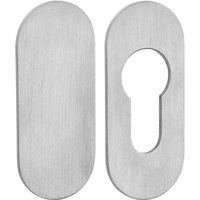So-tech - sotech selbstklebende Edelstahl Tür-Rosette - 2er Set Kleberosetten oval 65 x 28 x 2 mm (1 x PZ-Rosette / 1 x Blindrosette) Edelstahl Satin von SO-TECH