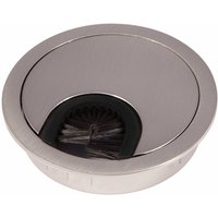 So-tech - sotech 2 Stück Schreibtischdurchführungen Kabeldurchlass aus Metall Edelstahloptik Bohrmaß ø 68 mm Schreibtisch mit Staubdichtung von SO-TECH