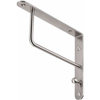 Sotech Garderobenkonsole Regalbodenträger RK01 mit Haken Edelstahloptik, 2 Stück von SO-TECH