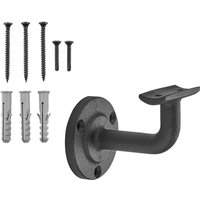 Sotech Handlaufhalter robust Höhe 68 mm Ausladung 67,5 mm für Handläufe mit ø 45 mm, Schwarz, 3 Stück von SO-TECH