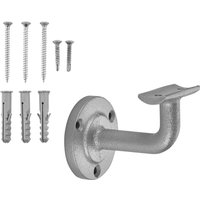 Sotech Handlaufhalter robust Höhe 68 mm Ausladung 67,5 mm für Handläufe mit ø 45 mm, Silber, 2 Stück von SO-TECH