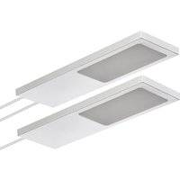 So-tech - sotech LED-Möbelleuchte giulia ii ohne Sensor silbergrau, 2700K warmweiß inkl. Trafo & Verteiler, 2er Set von SO-TECH
