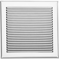 Sotech Lüftungsgitter aufschraubbar mit Insektenschutz Aluminium 250x250 mm Edelstahloptik matt eloxiert Sotech Lüftungsgitter aufschraubbar mit Insektenschutz Aluminium 250x250 mm Edelstahloptik matt eloxiert von SO-TECH