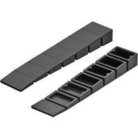 So-tech - sotech Möbelkeile 75 x 15 mm schwarz zum Ausgleich bis 7,5 mm Höhenunterschieden mit Sollbruchstellen, 100er Set von SO-TECH