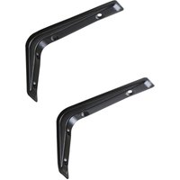 Sotech Regalkonsole RK15 schwarz 121 x 83 mm, 2 Stück - Schwarz von SO-TECH