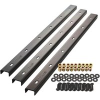 Sotech U-Form Gratleisten für Tischplatten 3 Stück Stahl im Industrial Look 70 x 4 x 2 cm von SO-TECH