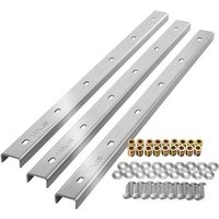 So-tech - sotech U-Form Gratleisten für Tischplatten 3 Stück echt Edelstahl 70 x 4 x 2 cm von SO-TECH