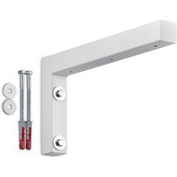 Sotech Wandkonsole Regalkonsole Waschtischkonsole in L-Form 300 x 150 x 30 mm, weiß matt pulverbeschichtet, 1 Stück von SO-TECH