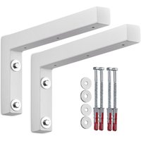 So-tech - sotech Wandkonsole Regalkonsole Waschtischkonsole in L-Form 300 x 150 x 30 mm, weiß matt pulverbeschichtet, 2 Stück von SO-TECH