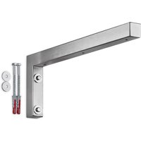 Sotech Wandkonsole Regalkonsole Waschtischkonsole in L-Form 400 x 150 x 30 mm, Edelstahl gebürstet, 1 Stück von SO-TECH