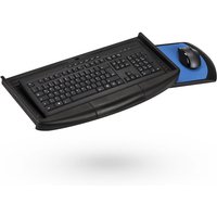 Tastaturauszug schwarz mit Mauspad für Schreibtisch von SO-TECH