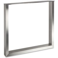 Tischgestell TAB echt Edelstahl Profil 80 x 40 mm (Höhe: 720 mm / Tiefe: 800 mm) von SO-TECH