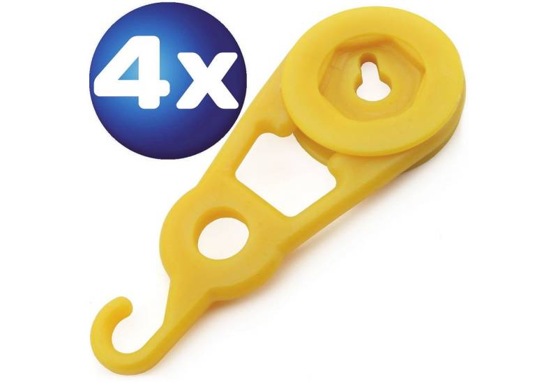 SO.DE.PM 4 x Haken Set in gelb Typ 1130 Drahtseil von SO.DE.PM