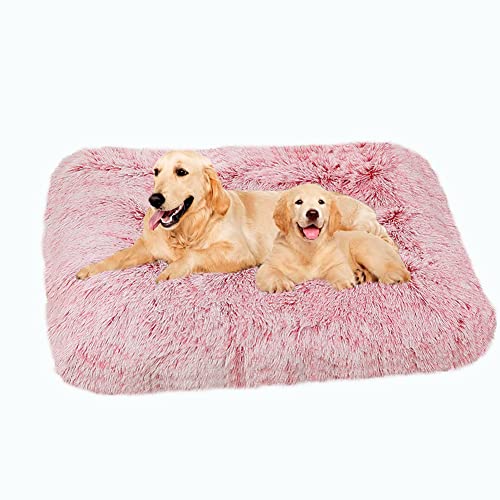 SOAI Flauschige Große Hundebett,122x83cm Langer Weiche Polsterung, Multifunktional Hundematte,Waschbar Hundekissen für Mittelgroße XXL Hunde von SOAI