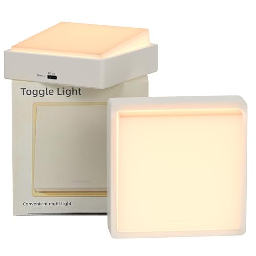 SOAIY 2er-Set LED dimmbare Nachtlichter Wandleuchte mit Timer USB C wiederaufladbare Nachtlampe Stilllicht An/Aus wie Schalter Magnetisch für Schlafzimmer Flur Badezimmer Treppen Kinderzimmer von SOAIY