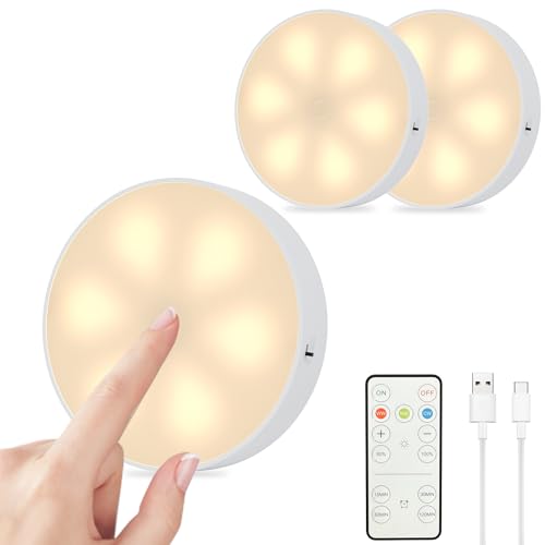 SOAIY 3er-Set LED Unterbauleuchte mit Touchsensor dimmbar Vitrinenbeleuchtung USB C wiederaufladbar Schrankleuchte Magnet Küchenlampe 3 Lichtfarbe mit Fernbedienung Timer für Schränke Vitrinen Küche SOAIY 3er-Set LED Unterbauleuchte mit Touchsensor dimmbar Vitrinenbeleuchtung USB C wiederaufladbar Schrankleuchte Magnet Küchenlampe 3 Lichtfarbe mit Fernbedienung Timer für Schränke Vitrinen Küche von SOAIY