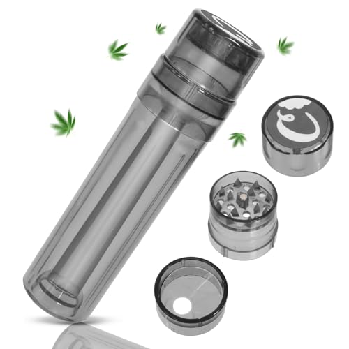Drehmaschine Konisch SOARFLY Drehmaschine Joint mit Grinder Roller und Aufbewahrung Zigarettenstopfmaschine Joint Roller für Spice, Kräuter, Gewürze, Herb, Grau von SOARFLY
