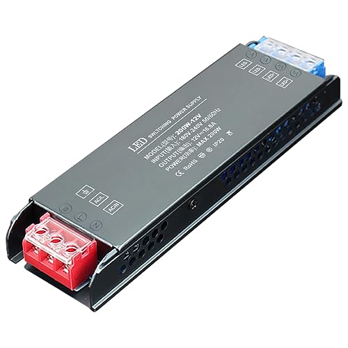 LED Trafo 12V 200W, SOARFLY 240V auf 12V LED Treiber Netzteil, Netzteil Led Driver Kein Rauschen, Kein LED-Flimmern, Niederspannung Led Transformator für LED Beleuchtungen von SOARFLY