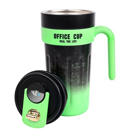 SOARFLY Edelstahl Thermobecher Kaffee to go, 650ml, Digitalanzeige, Auslaufsicher, Premium, für Kaffee von SOARFLY