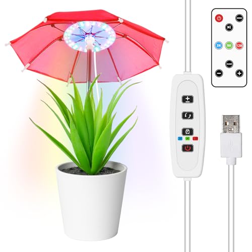 SOARFLY Pflanzenlampe Pflanzenlicht Pflanzenlampe LED Vollspektrum mit 3 Lichter Modi, 10 Helligkeit, Zeitschaltuhr und Fernbedienung, Tageslichtlampe Pflanzen Grow Light für Zimmerpflanzen von SOARFLY