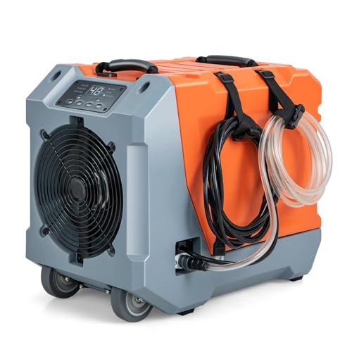 SOARS Bautrockner 85L/Tag, Luftentfeuchter elektrisch mit automatischer Abflusspumpe & Ablaufschlauch & Rädern, Raumentfeuchter mit 24H Timer & Verzögerte Startfunktion, für große Räume von SOARS