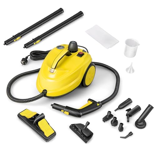 SOARS Dampfreiniger mit 13 Zubehör, Dampfdruck: 5 bar, Max. 160 ℃, Leistung: 2000 W, Aufheizzeit: 8 min., Flächenleistung: 108 m², Tank: 1,8 L, Dampfzeit ca. 30 Min, Dampfreiniger für alles SOARS Dampfreiniger mit 13 Zubehör, Dampfdruck: 5 bar, Max. 160 ℃, Leistung: 2000 W, Aufheizzeit: 8 min., Flächenleistung: 108 m², Tank: 1,8 L, Dampfzeit ca. 30 Min, Dampfreiniger für alles von SOARS