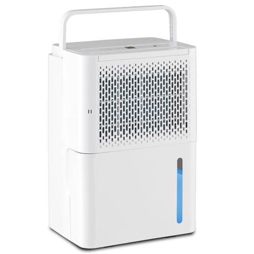 SOARS Luftentfeuchter 12L/24h, Mobiler Raumentfeuchter mit 3 Modi, Entfeuchter mit 24H Timer, Autoabschaltung, Abtauen, LED Display, Luftentfeuchter elektrisch für Wohnung, Keller von SOARS