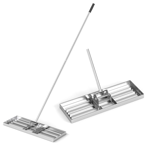 SOARS Rasen Rakel, Rasen Nivellierrechen mit 170 cm ergonomischem Griff, Rasenrechen aus hochwertigem Metall, ideal für die Rasenpflege (75 cm x 25 cm) von SOARS