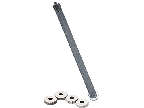 Soba Rändelwerkzeug 10 x 10 mm mit 6 HSS-Rändelrollen (fein, mittel, grob) für Winkelschleifmaschine und Geradschleifmaschine von SOBA