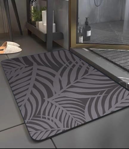 SOBEAU 40x60cm Badematte Rutschfester, Badezimmerteppich Badvorleger, Absorbierender Schnelltrocknend Badezimmermatte, Badvorleger Saugfähig Saugstark Mikrofaser Badematte, Waschbar Badematte (Grau) SOBEAU 40x60cm Badematte Rutschfester, Badezimmerteppich Badvorleger, Absorbierender Schnelltrocknend Badezimmermatte, Badvorleger Saugfähig Saugstark Mikrofaser Badematte, Waschbar Badematte (Grau) von SOBEAU