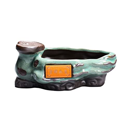 Blumentopf Bonsai Flower Pot Innen Keramik Blume Wohnzimmer Topf Desktop Dekorative Vase Blumenvase(A) von SOBOLON