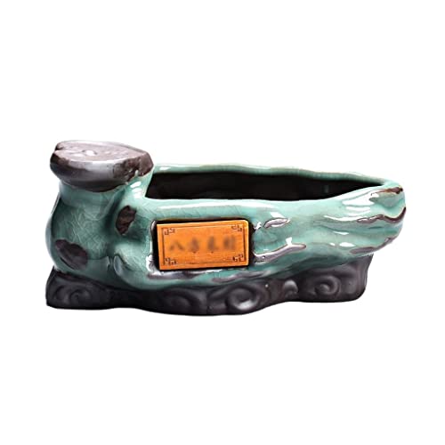 Blumentopf Bonsai Flower Pot Innen Keramik Blume Wohnzimmer Topf Desktop Dekorative Vase Blumenvase Einfach und Modern (B) von SOBOLON