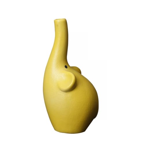 Blumentopf Cartoon Keramik Vase, süße Elefantenform, kreative Hausblumentopf, fünf Punkte von dekorativen Ornamenten Moderne einfache Blumentopf(C) von SOBOLON