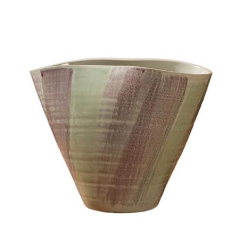 Blumentopf Haushalt Retro Keramik Blumentopf Mit großem Durchmesser, Orchideen-Blumenbehälter Moderne einfache Blumentopf(A) von SOBOLON